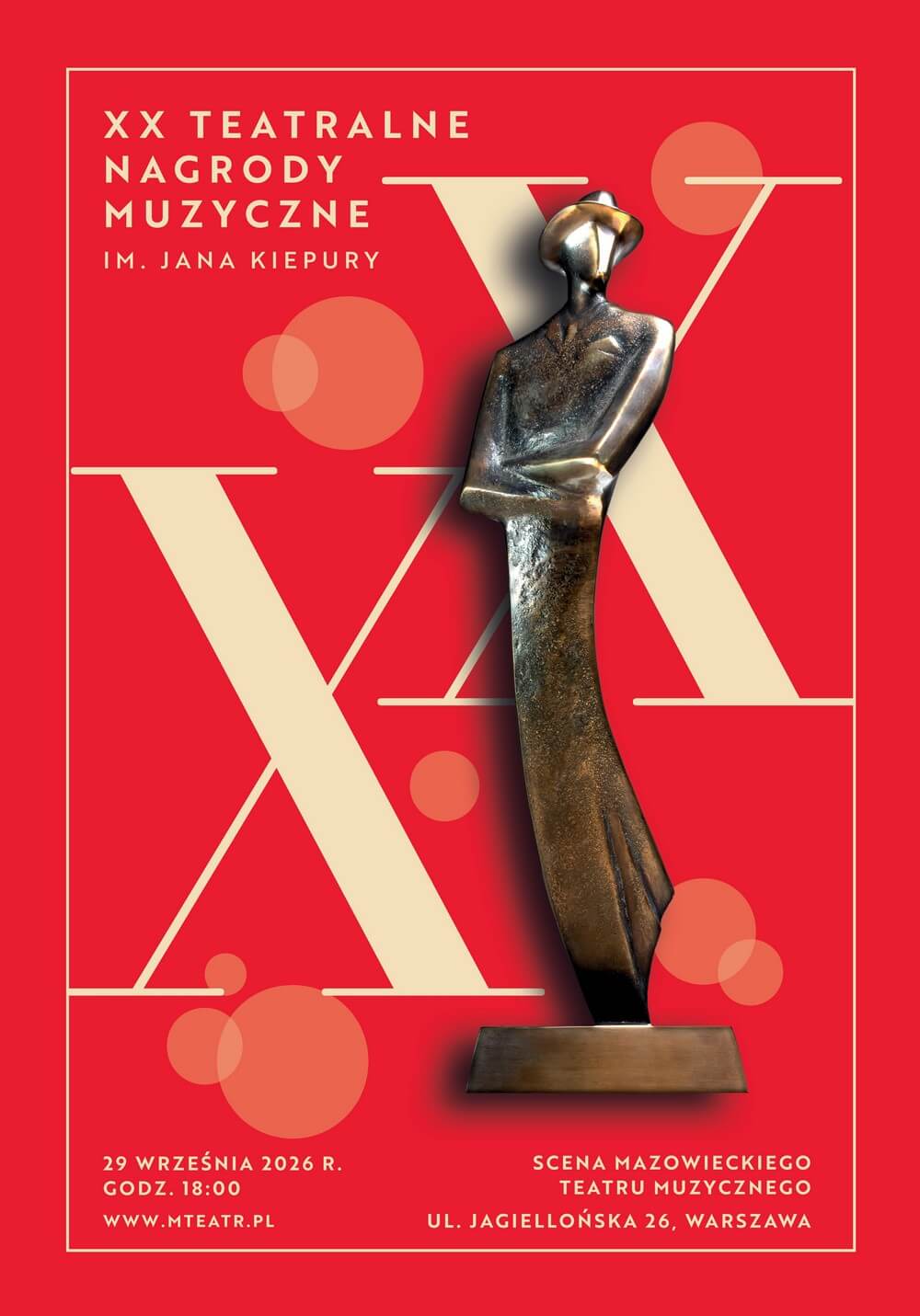 plakat czerwony