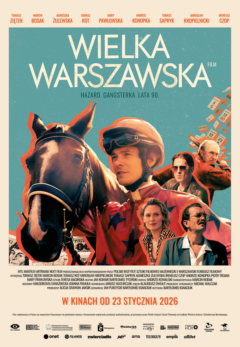 plakat filmu aktorzy i koń