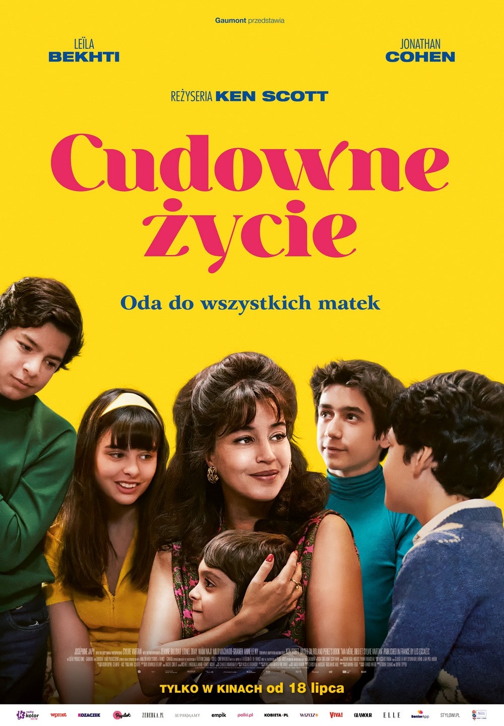 plakat filmu na żółtym tle