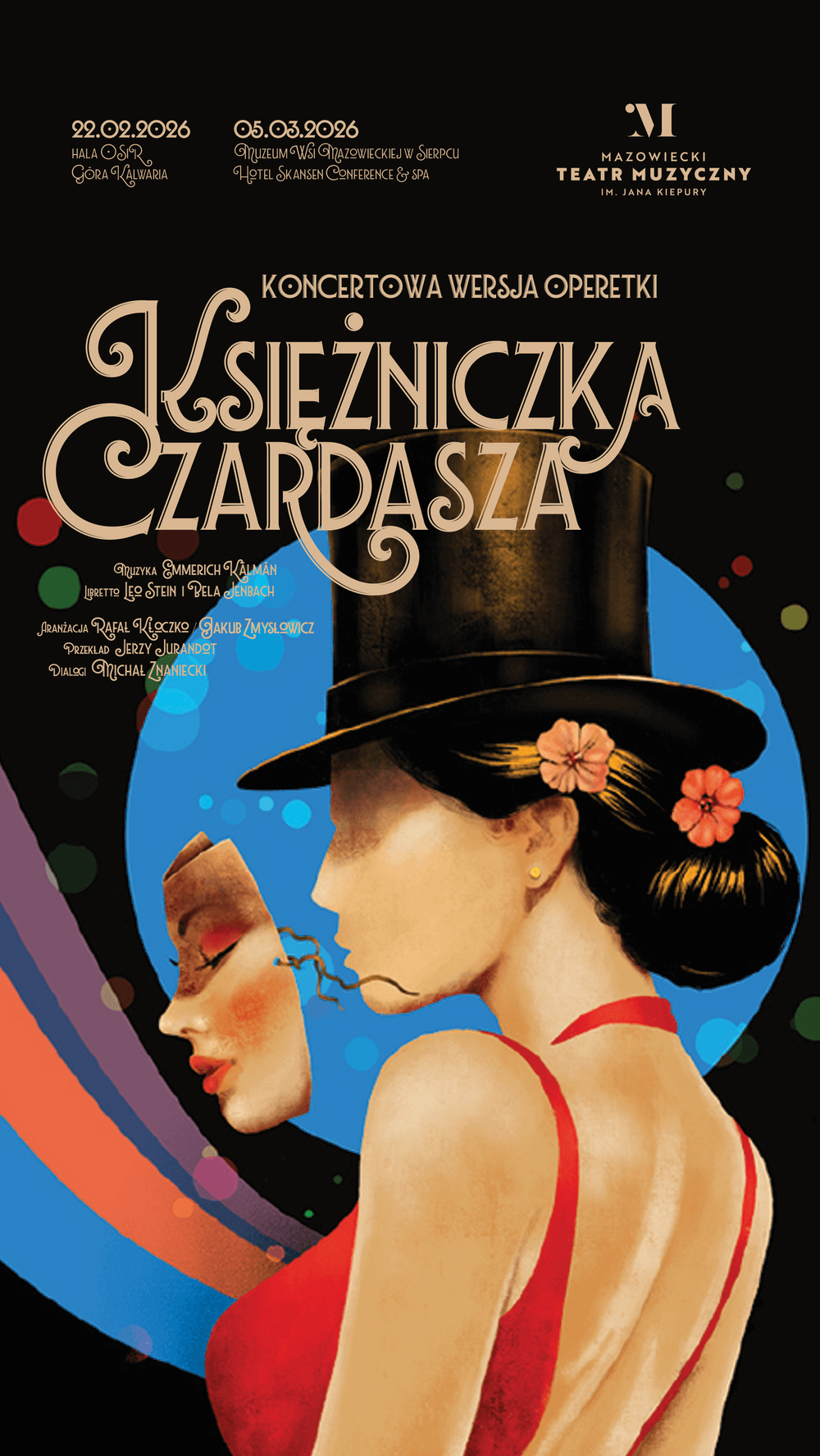 plakat spektaklu kobieta w masce