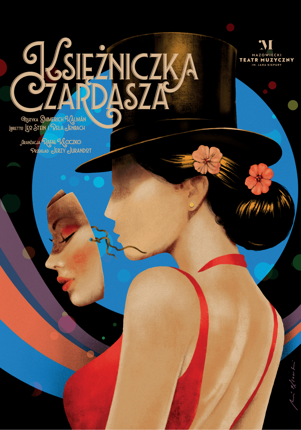 plakat wydarzenia kobieta w kapeluszu