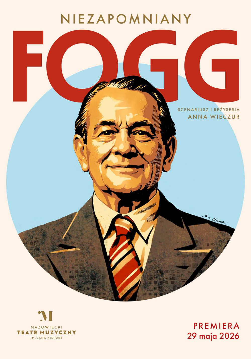 grafika koncertu wizerunek mieczysława fogga